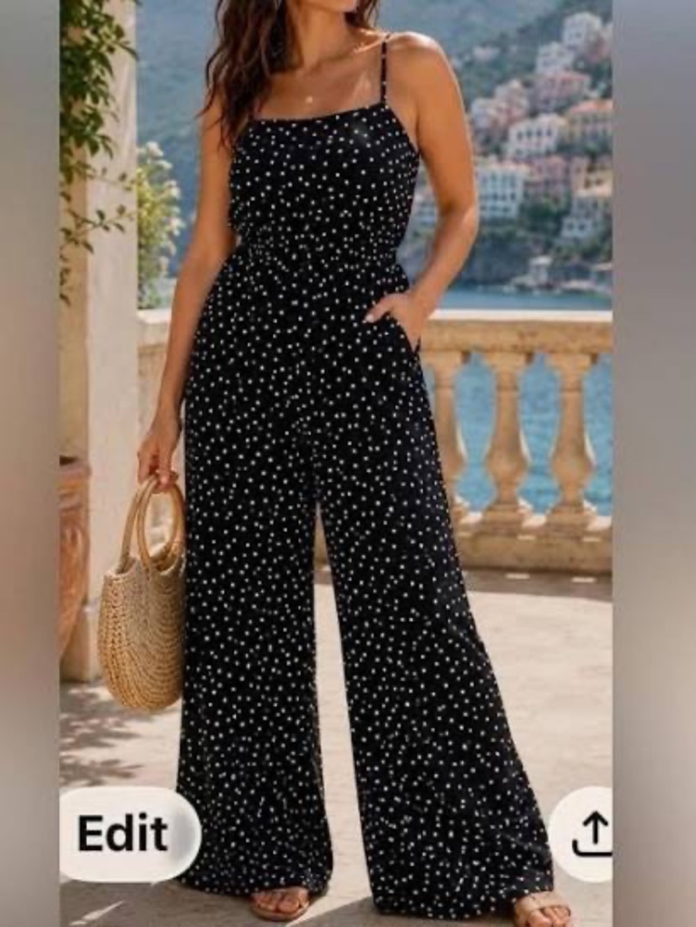 Maeve by Anthropologie black and white polka dot jumper 10